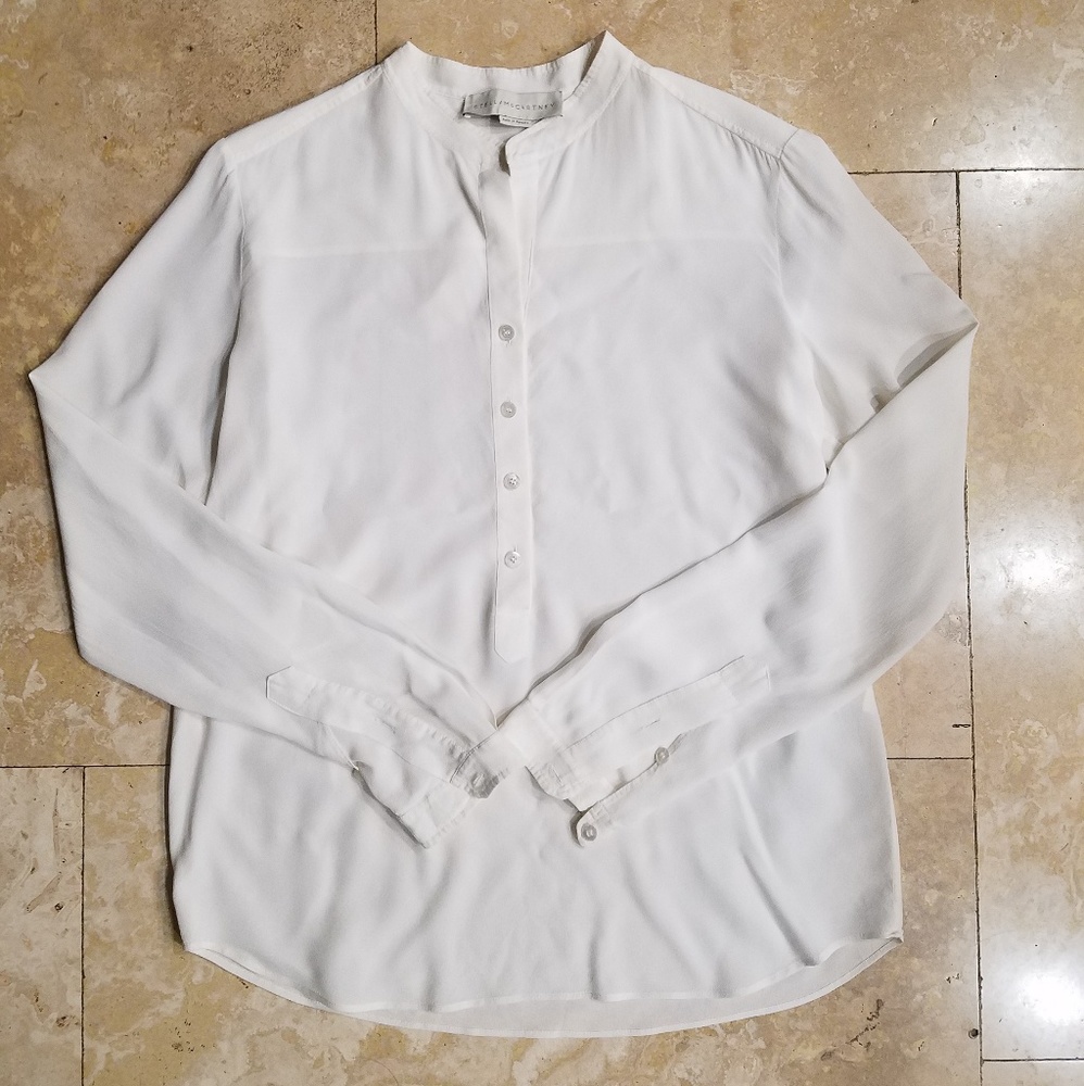 Silk classic white shirt